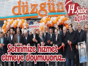 Şehrimize hizmet etmeye doymuyoruz..