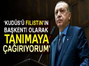 Cumhurbaşkanı Erdoğan, Kudüs'ü 'Filistin'in başkenti' olarak tanımaya çağırdı