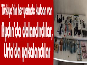 Aydın'da dolandırdılar, Urfa'da yakalandılar