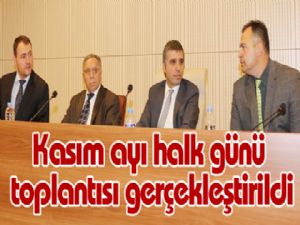 Kasım ayı halk günü toplantısı gerçekleştirildi