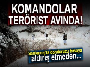 Komandolar Sarıkamış'ta dondurucu havaya rağmen terörist avında