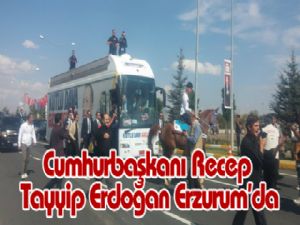 Cumhurbaşkanı Recep Tayyip Erdoğan Erzurum'da