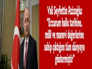 Vali Azizoğlu'ndan Tabyalar Yürüyüşü teşekkürü