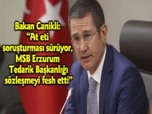 Bakan Canikli'den 