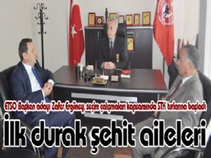 İlk durak şehit aileleri