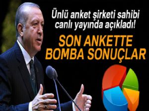 Ünlü anket şirketi sahibi canlı yayında açıkladı! İşte son anket