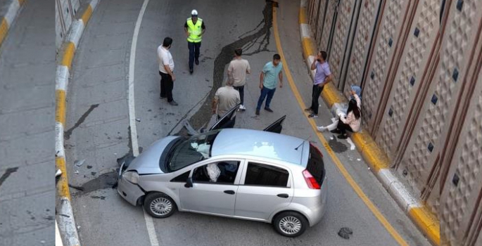 Hamidiye Kavşağı kazaya davetiye çıkarıyor