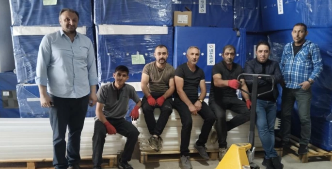 Hollanda’dan alınan minderler Erzurum’a ulaştı
