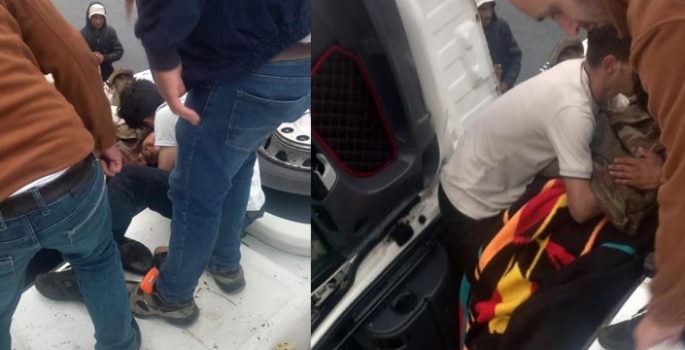 İspir’de koyun yüklü tır devrildi: Can pazarı yaşandı