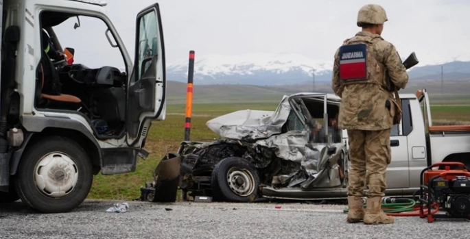 Jandarma bölgesinde 37 trafik kaza