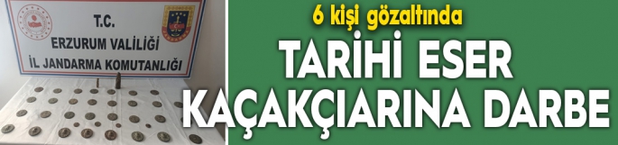 Jandarma tarihi eser kaçakçılarını yakaladı