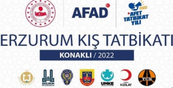 AFAD, “Erzurum 2022 Kış Tatbikatını” gerçekleştiriyor