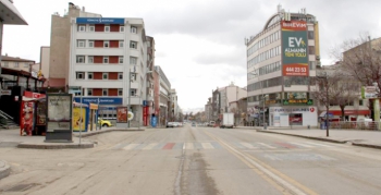 Erzurum’da sokaklar sessiz kaldı