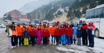 Kayakçılar Erzurum’da ter döktü