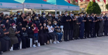 Şehit Polis Memuru için ilk tören Edremit’te