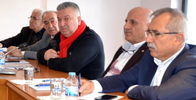Kabaloğlu Erzurum’da sendika temsilcileri ile bir araya geldi