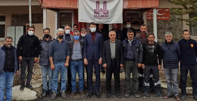 Kaymakam Çimşir, Büyükşehir Belediyesi şantiyesini ziyaret etti