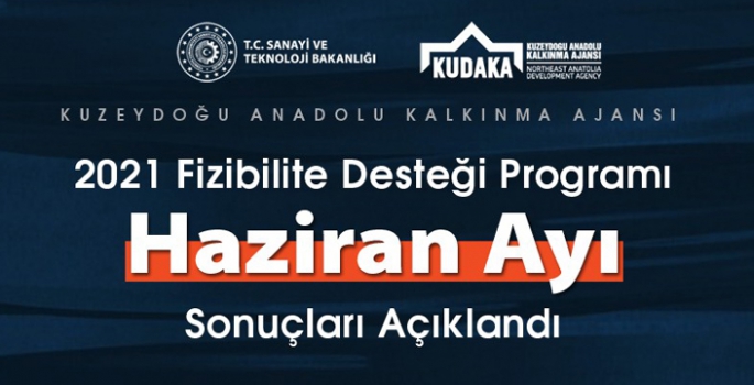 KUDAKA Haziran ayı destek sonuçlarını açıklandı.