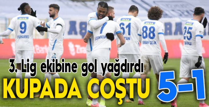 Kupada coştular, 3. Lig ekine gol yağdırdılar