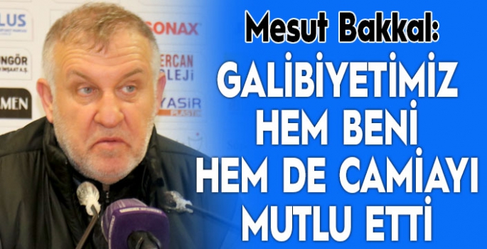 Mesut Bakkal: Galibiyetimiz hem beni hem de camiayı mutlu etti