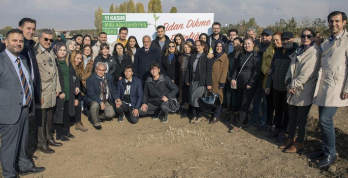 Milli ağaçlandırma gününde fidanlar toprakla buluştu