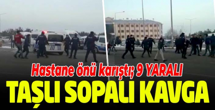 Minibüsçülerin taşlı sopalı kavgası: 9 yaralı