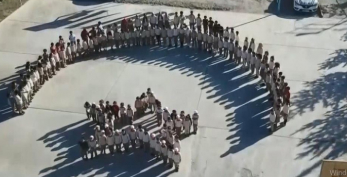 Öğrencilerden İstiklal Marşı'na anlamlı klip