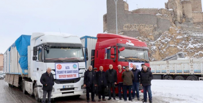 Oltu TSO’nun yardım tırları yola çıktı