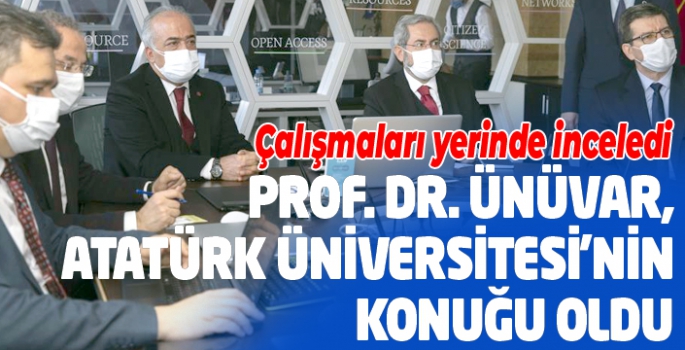 Prof. Dr. Necdet Ünüvar, Atatürk Üniversitesinin konuğu oldu
