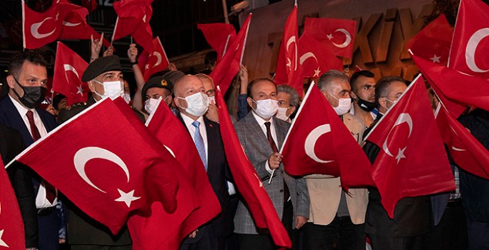 Rektör Çakmak, 15 Temmuz Anma Etkinliklerine katıldı