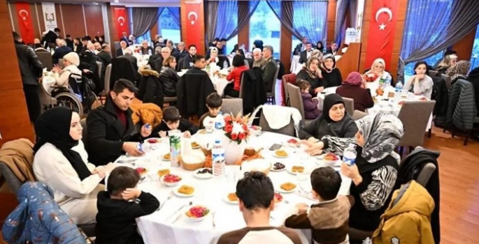 Şehit yakını ve gaziler iftarda buluştu