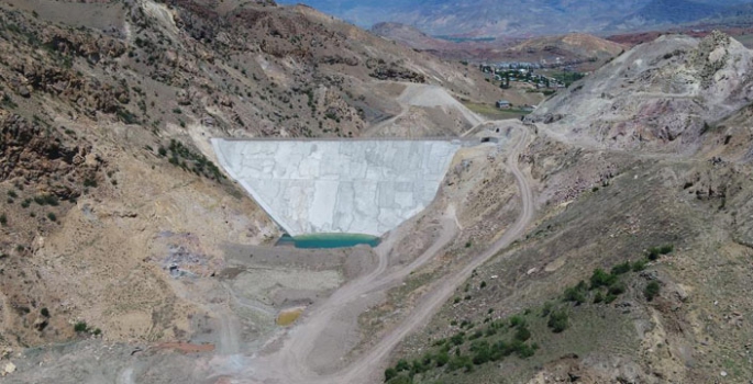 Şenkaya Sarıyar Barajı’nda çalışmalar devam ediyor