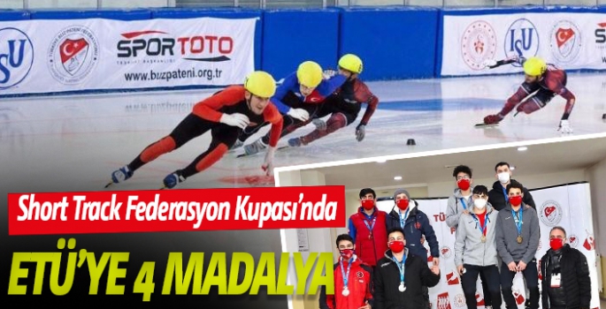 Short Track Federasyon Kupası’nda ETÜ’ye 4 madalya