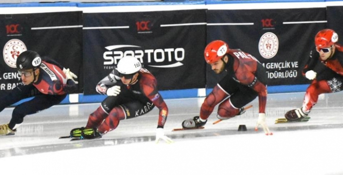 Short Track Türkiye şampiyonası, Erzurum’da başladı