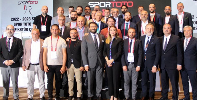 Spor Toto 1. Lig 2022-2023 sezonu fikstürü çekildi