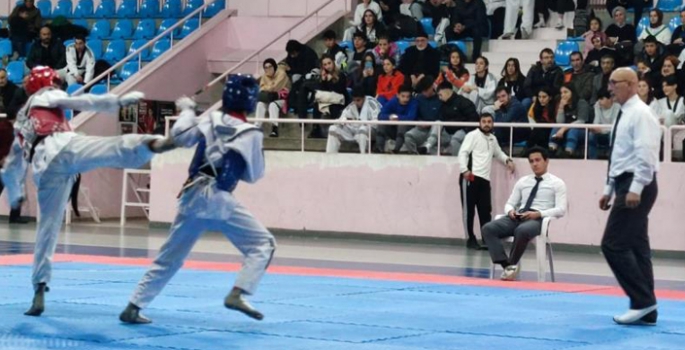 Taekwondo müsabakaları nefes kesti