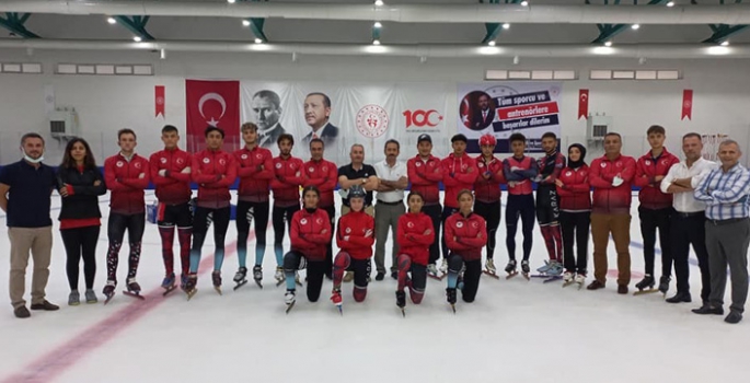 Taşkesenligil ve Almaz’dan Short Track Milli Takımına ziyaret