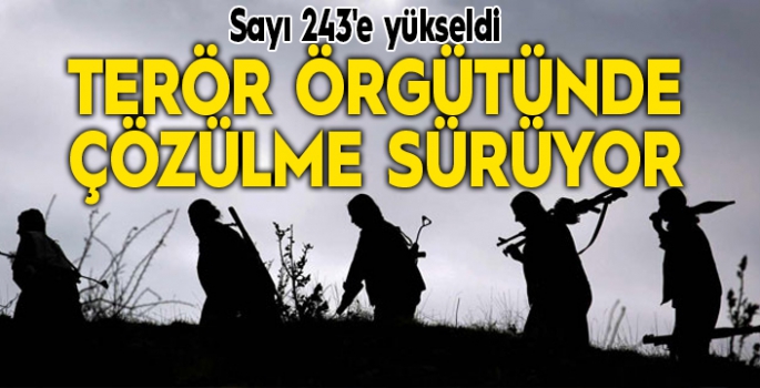 Terör örgütünde çözülme sürüyor