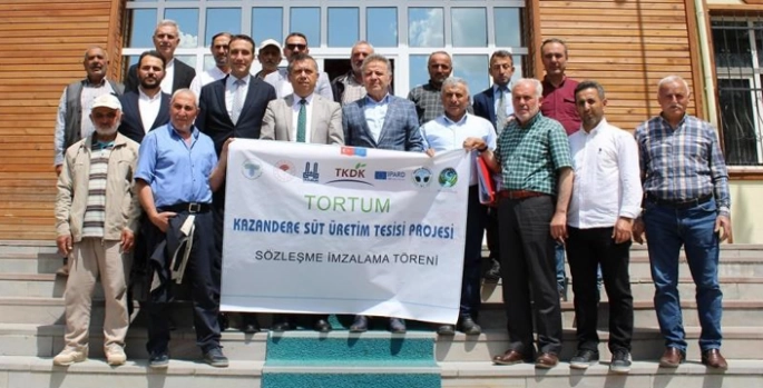 Tortum’a 30 milyonluk süt üretim tesisi kuruluyor