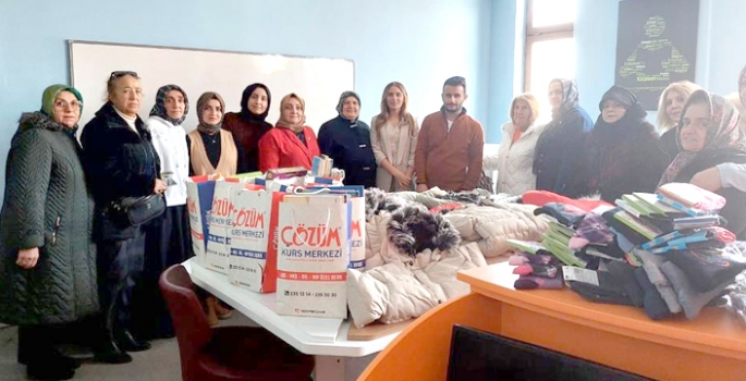 Türk Anneler Derneği yardımlarıyla ısıttı