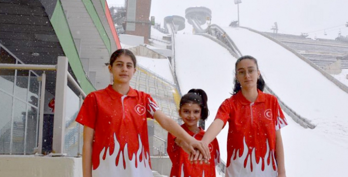 Uçan kızlar Erzurum’da çalışıyor