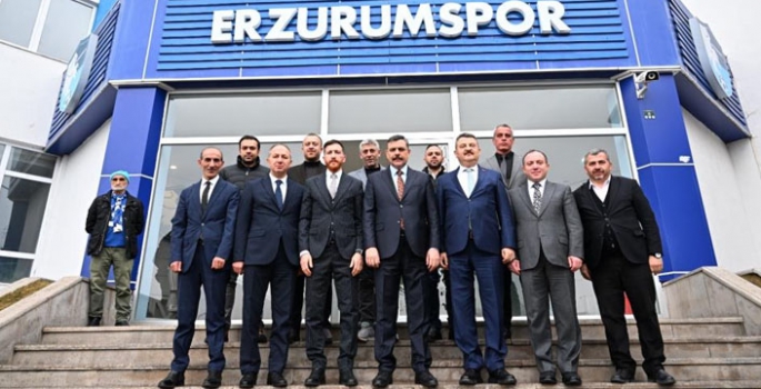 Vali Çiftçi’den Erzurumspor’a ziyaret