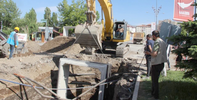 Yağmur suları artık Erzurum için çile olmayacak