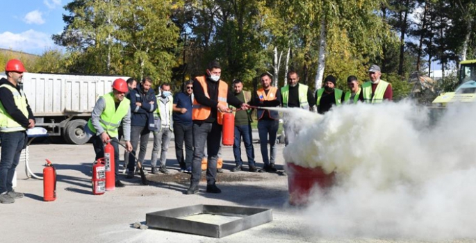 Yakutiye Belediyesi personelleri iş sağlığı ve güvenliği eğitiminden geçti