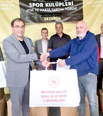 Amatör sporculara malzeme desteği