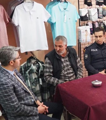 Kaymakam Çalışır’dan esnaf ziyareti
